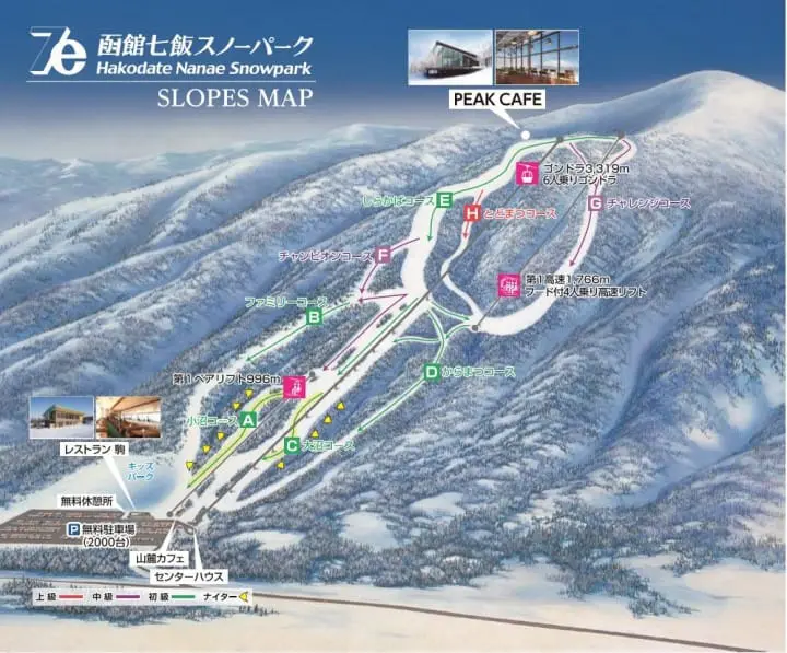 函館スキーマップ