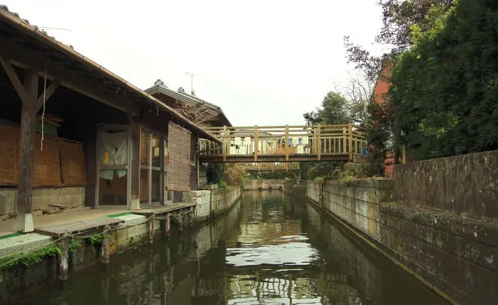 One late autumn day in Itako, the city on water edge