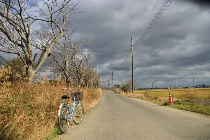 One late autumn day in Itako, the city on water edge