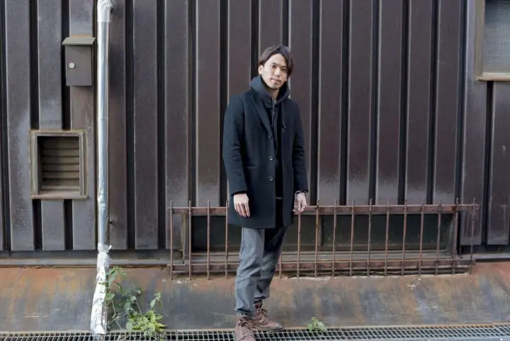 2月の冬の関西の天気と服装：男性コーディネート