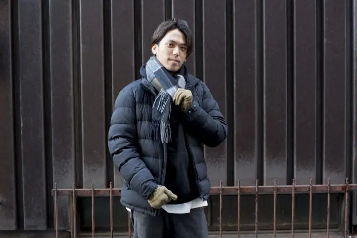 关西冬天1月天气服装：男穿搭