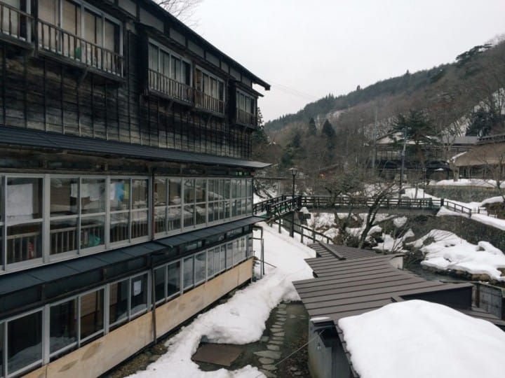 大澤溫泉 外觀 雪