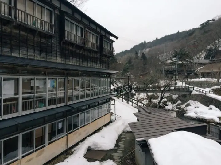 大泽温泉 外观 雪