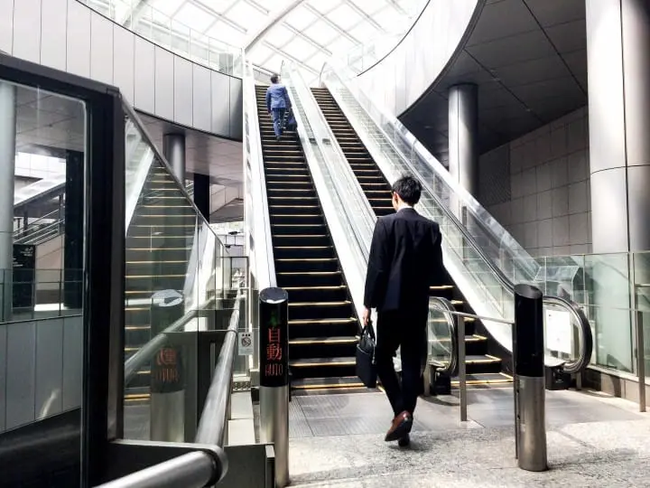 名古屋 靠左走、靠右走