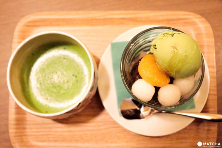 茶井_抹茶クリームあんみつ