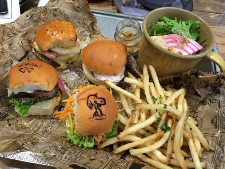 中目黑“PEANUTS Cafe” 餐点