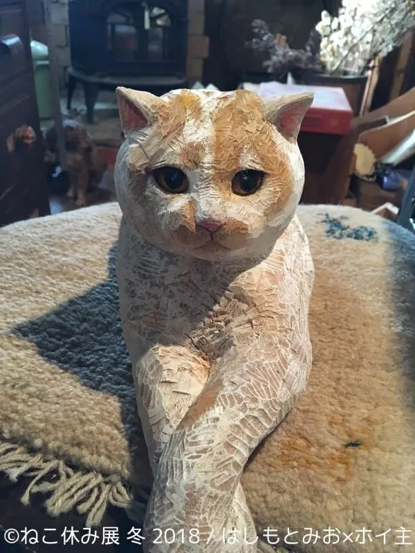 淺草貓咪木雕 貓咪休息展