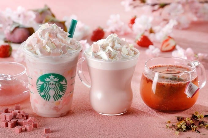 Starbucks 樱花饮品