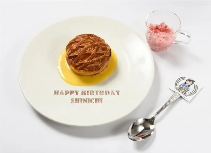 “名侦探柯南咖啡”小兰新一柠檬派