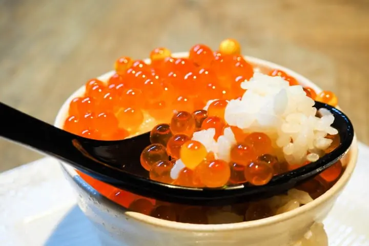 北海道鮭魚卵丼