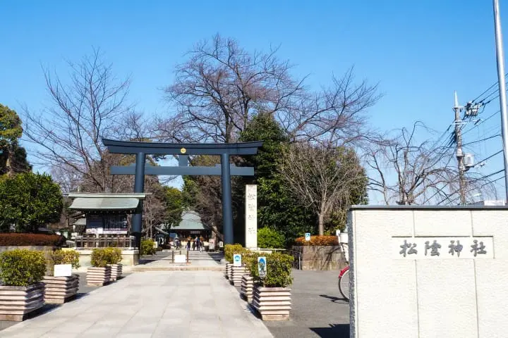 世田谷線 松陰神社 鳥居