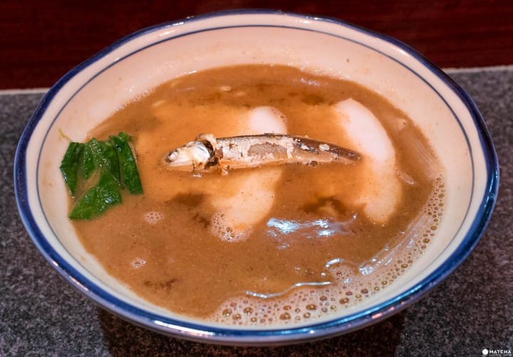烈志笑魚油 麺香房 三くのかけ