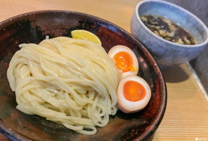 山崎麺二郎の味玉つけめん