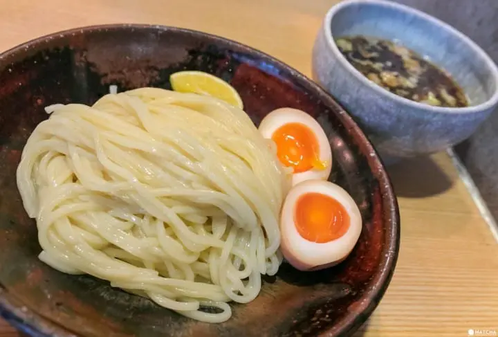 山崎麺二郎の味玉つけめん