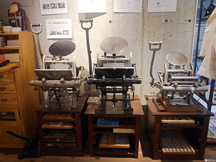 PRIMART DESIGN STORE活版印刷機