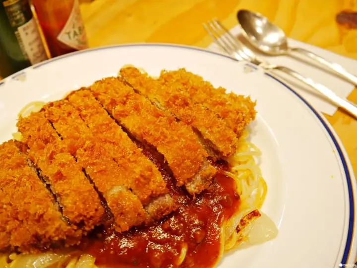 神田鐵道俱樂部炸豬排義大利麵