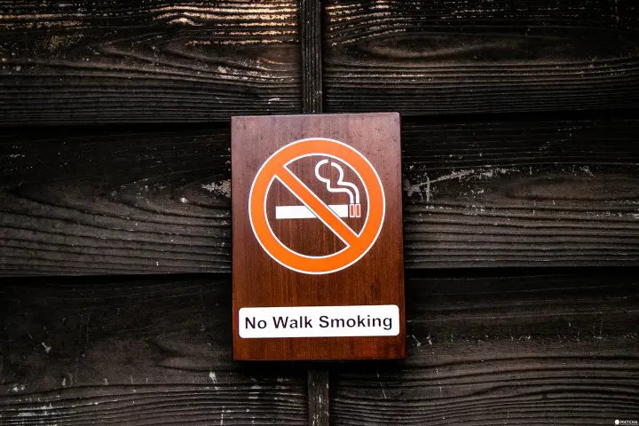 no walk smoking