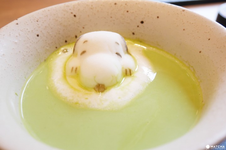 Snoopy茶屋抹茶拿提