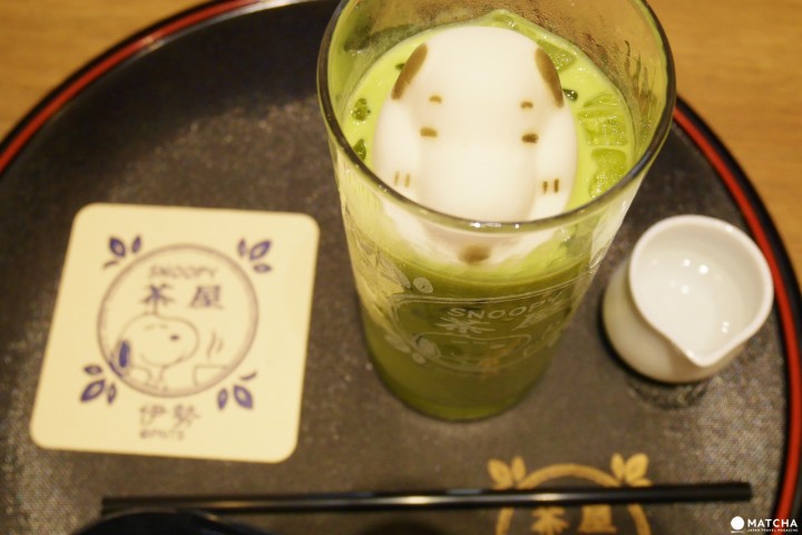 Snoopy茶屋冰抹茶拿提