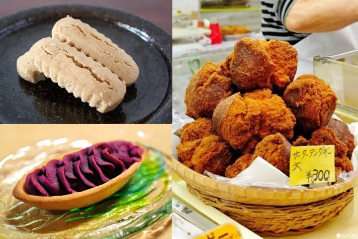 沖縄みやげ（ちんすこう、サーターアンダギー、紅芋タルト）