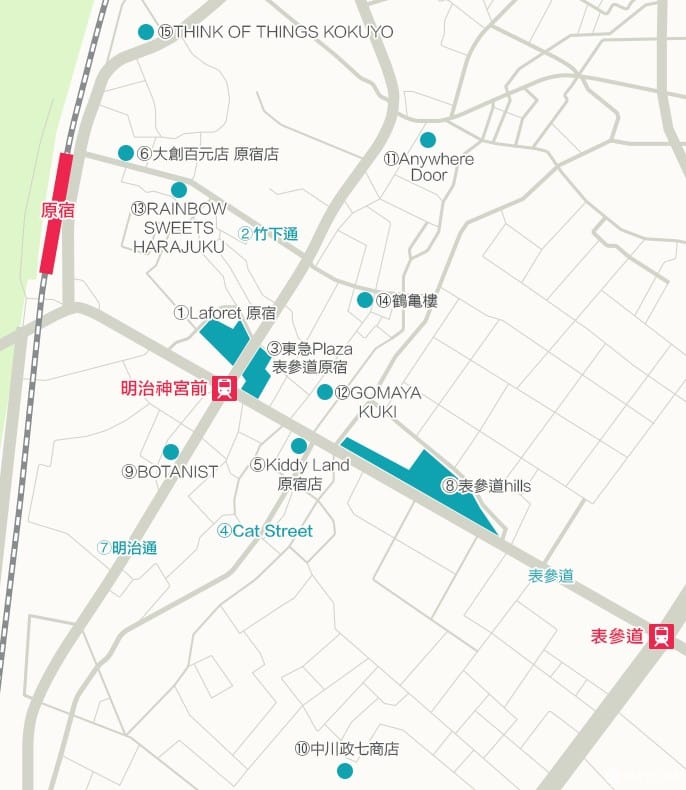 原宿地圖