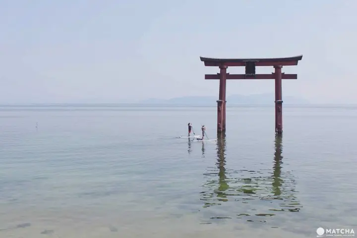 滋賀白鬚神社水上鳥居