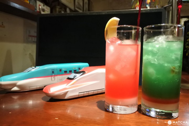 秋叶原 铁道 居酒屋 电车 调酒
