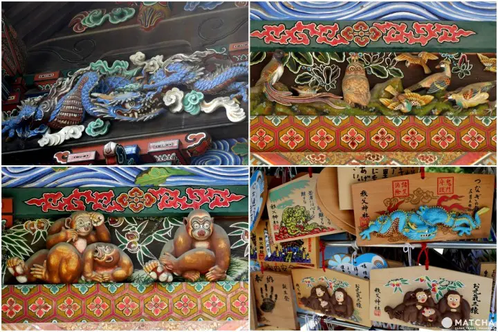 秩父神社元氣三猴