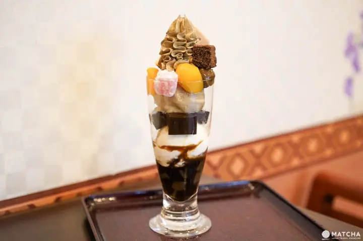 森乃園甘味處 焙茶甜點