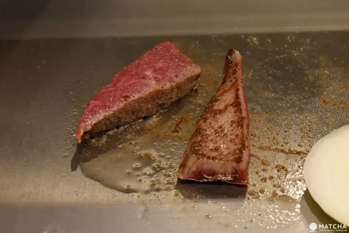 มื้อเที่ยงสุดหรูด้วยเนื้อโกเบกิวราคาน่าคบที่เท็ปปันยากิ Kobe Tanryu