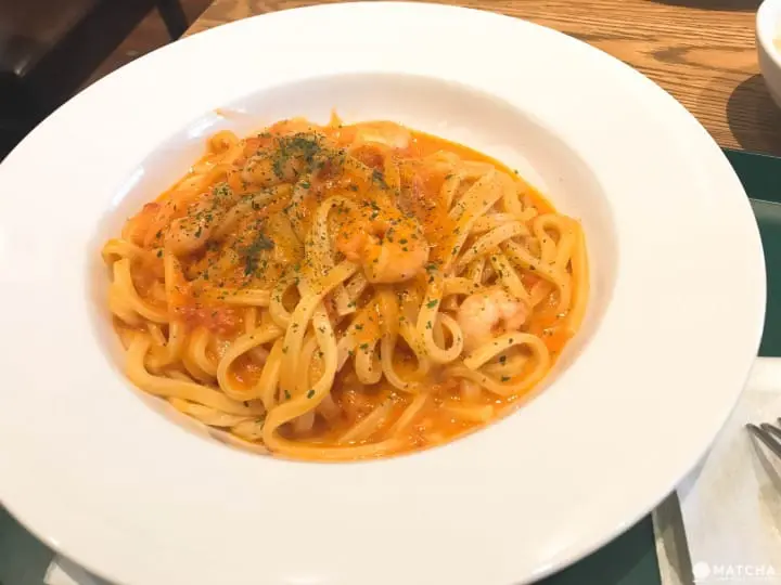 奶油小虾义大利面