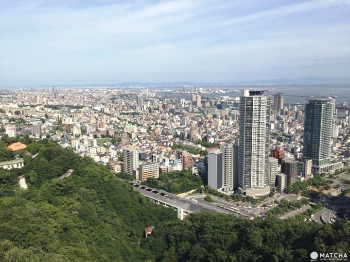 神户布引香草园 一次拥抱海、夕阳和星空