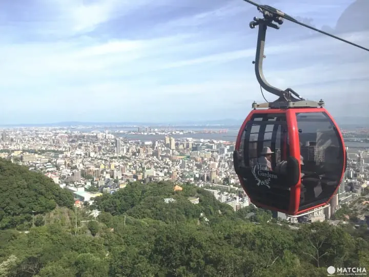 神戶布引香草園 一次擁抱海、夕陽和星空