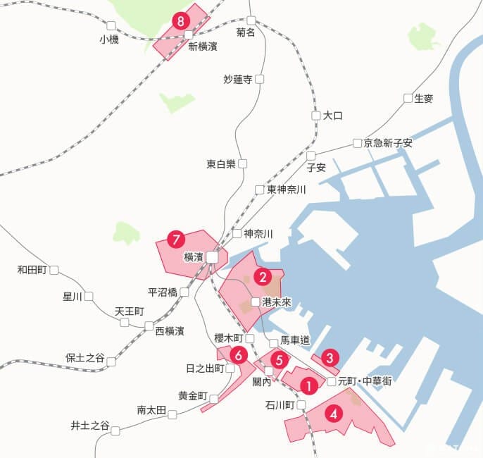 橫濱地圖