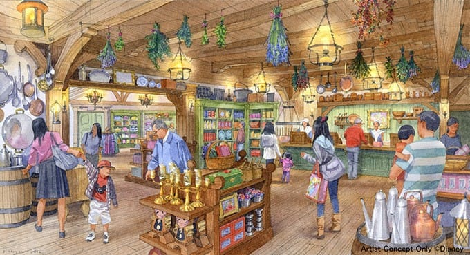 2020美女与野兽新园区店铺