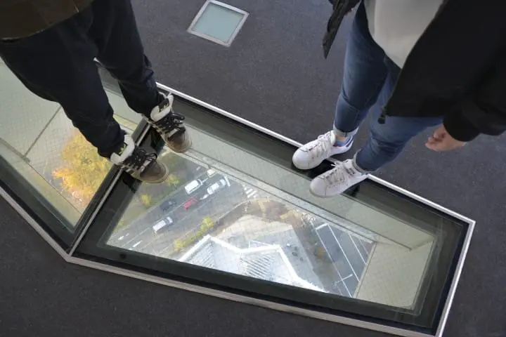 五稜郭展望台 玻璃