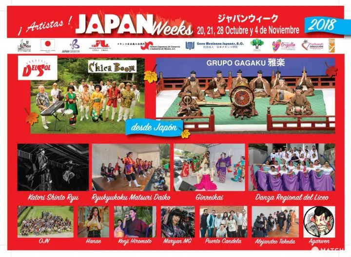 Descubre Japón en México - Festivales de Octubre 2018