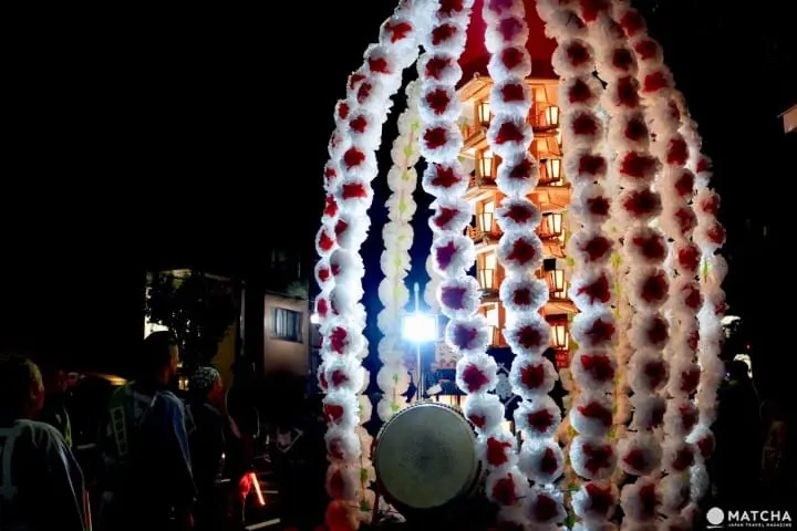 鬼子母神御會式-不同顏色萬燈