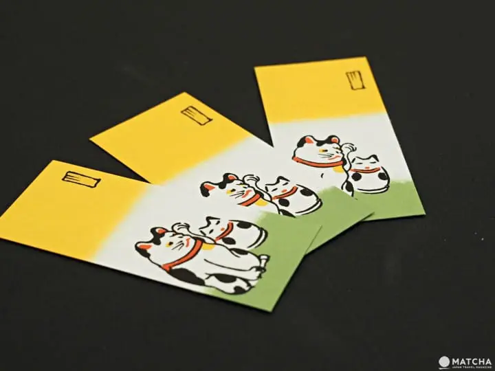 榛原和紙舖 招財貓紅包袋