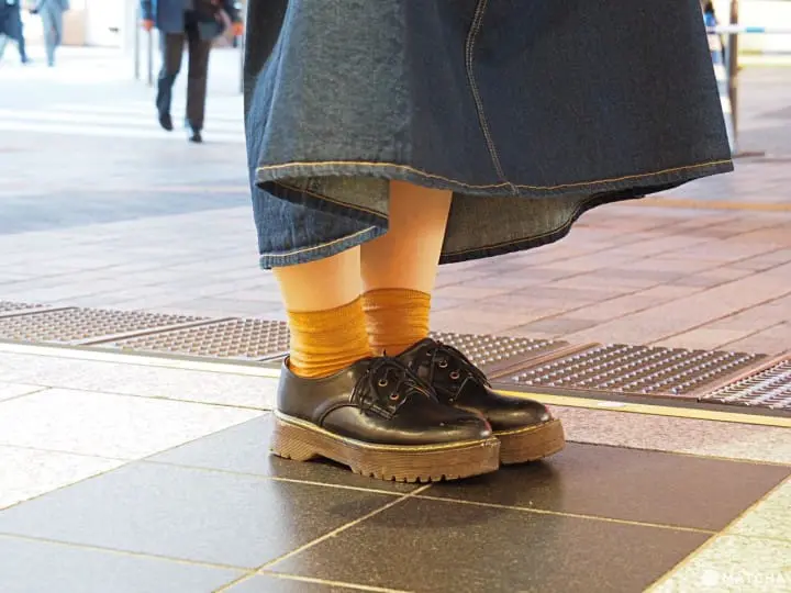 尼龍襪 福助 黃色