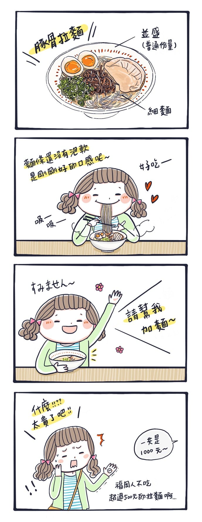 福岡豚骨拉麵怎麼吃