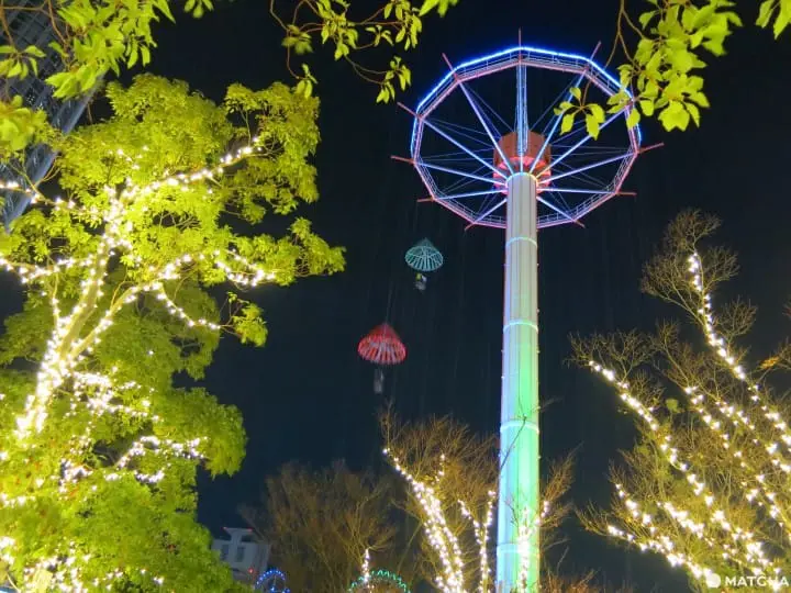 “ดูไฟในเมืองบวกเครื่องเล่น” ที่ Tokyo Dome City