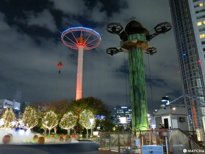 “ดูไฟในเมืองบวกเครื่องเล่น” ที่ Tokyo Dome City