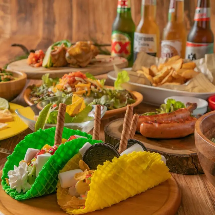 ทาโก้ขนมหวานสีแสบ ร้านอาหารเม็กซิกัน AWESOME! คาวาซากิ (Kawasaki)