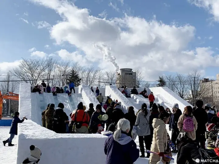 苫小牧冰雪祭スケート祭り溜滑梯