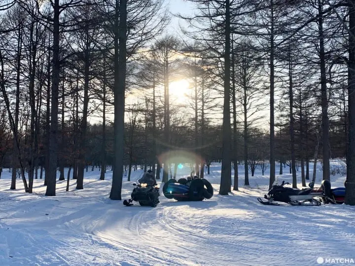 北國優駿公園雪上泛舟