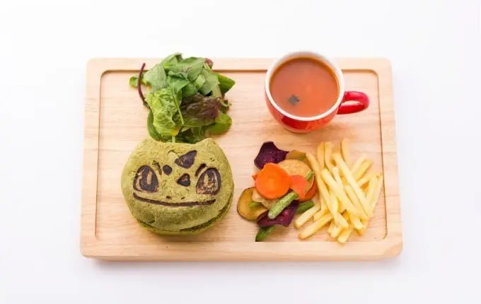 妙蛙種子蔬菜漢堡