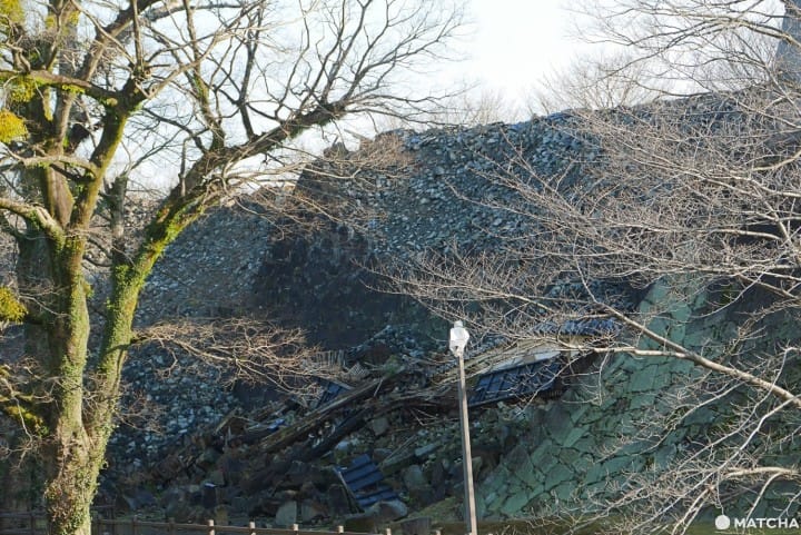 熊本城倒塌