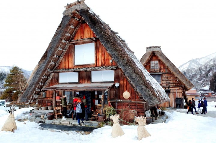 合掌村雪景