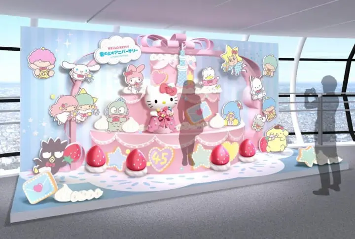 ฉลองครบรอบ 45 ปี Hello Kitty กับสองงานและคาเฟ่ที่อิเคะบุคุโระและ Tokyo Skytree